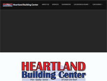 Tablet Screenshot of heartlandbuildingcenter.com